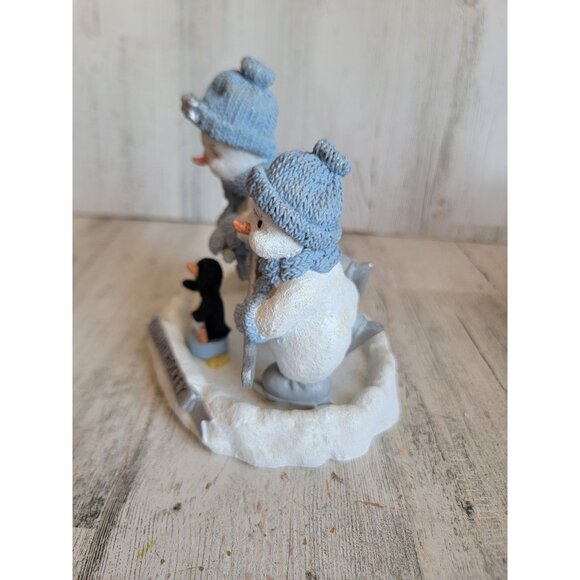 Encore Snowman Buddies penguin hockey collectible Xmas home decor figure - Picture 6 of 8
